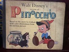Walt Disney's Version Of Pinocchio Hardcover Jan. 1939 picture