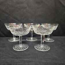 Waterford Lismore Crystal Sherbet Champagne Glasses (Set of 5 Signed -Read Desc) picture