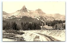1930-50 Postcard Pilot & Index Peaks Red Lodge Cooke City Road Rppc Montana picture
