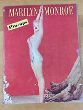 Rare 1953 MARILYN MONROE Pin-Up Magazine Vintage Antique Hollywood Old Book Nude picture