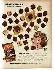 1959 Kraft Chocolate Fudgies Bite-Size Candy art by Whitney Darrow Jr. Print Ad picture