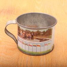 Holland Michigan Windmill Island Metal Cup Mug Vintage picture