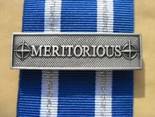 MERITORIOUS Silver Metal Staple for NATO / NATO Medal picture