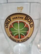 3 Guinness “Only for the Bold Since 1759”Tulip Pint Glasses Harp Logo Beer Irish picture