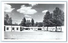 c1940's El Taos Court Motel Bonal Fox Company Ruidoso NM RPPC Photo Postcard picture
