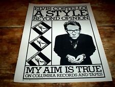 ELVIS COSTELLO ( MY AIM IS TRUE ) ORIG 1977 debut album PROMO Ad NM- picture