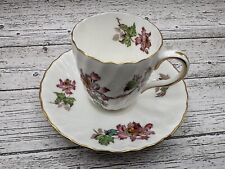 Teacup And Saucer Mintons Floral Gold Trim Bone China Made In England A5365 picture