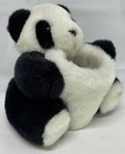 Vintage Kitschy Panda Pencil Cup Plush Stuffed Animal Cute Decor 1970s 1980s picture