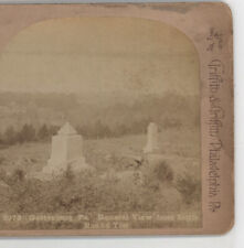 General View from Little Round Top Gettysburg PA Griffith Stereoview c1900 picture
