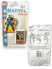 VINTAGE MARVEL MAGNETS FEATURING CAPTAIN AMERICA 1989 2 PIECE PACK ARJON picture