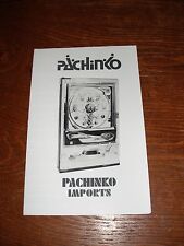 Sankyo Pachinko machine operating and instruction manual  picture
