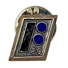 VTG Republic Aviation Sterling Silver Blue Enamel 20 Year Service Employee Pin picture