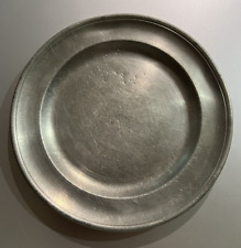 Antique American Pewter Plate 