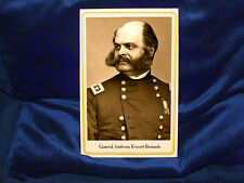 AMBROSE BURNSIDE Union Civil War General  Cabinet Card Photograph Vintage  CDV picture