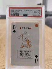PSA 10 Pokémon Playing Card Poker Yellow Marowak #105 8 of Clubs 1998 Pop 2 picture