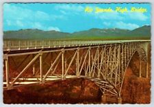 Postcard Taos New Mexico Rio Grande High Bridge U.S. 64 picture