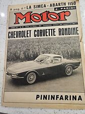 Chevrolet Corvette Rondine Motor Magazine 1963 Rare picture