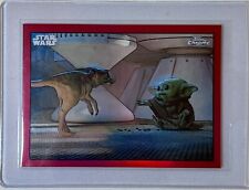 2022 Topps Chrome Star Wars The Mandalorian Grogu Red 5/5 Concept Art IC-25 picture
