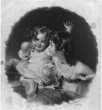 Photo:The Calmady children,little girls,1831 picture