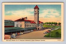 Baltimore MD-Maryland, Mount Royal Station, Antique, Vintage Souvenir Postcard picture