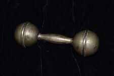 TG-011 - Barbell Baby Rattle, Silverplate, Circa 1920's, Vintage EPNS picture
