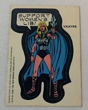 1974/1975 Topps Marvel Super Heroes Stickers VALKYRIE Support Women's Lib picture