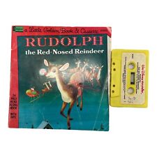 Disneyland Rudolph the Red Nosed Reindeer Book & Cassette - Vintage 1970's picture