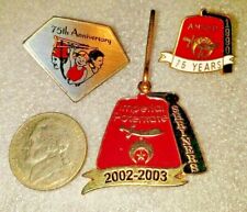 4 Piece Collectable Pins Ansar 75th Anniversary Shriners USA Clip Mix Lot Lapel picture
