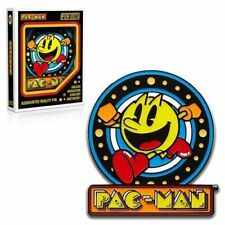 Pinfinity Pac-Man Crest Augmented Reality Enamel Retro Pin, Animated picture