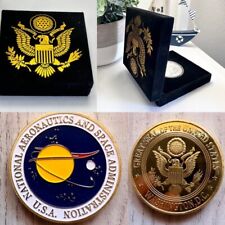 NATIONAL AERONAUTICS & SPACE ADMINISTRATION 'NASA' Challenge Coin w/ velvet case picture