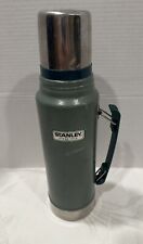 Stanley Thermos Green 1.1 Quart Vintage 1 Liter Vacuum Seal Bottle Hot Cold C/07 picture