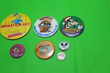 Lot of 5 Vintage Disney Land World Button Pins Advertising  picture