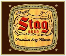 Stag Beer with Brown Background Vintage sticker decal NHRA Rat Rod Street Rod picture