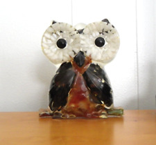 Vintage Resin Big Eyed Owl Plaque picture