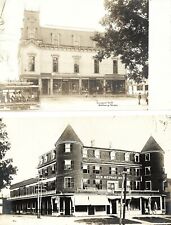 Medway MA - Sanford Hall and New Medway Hotel; 2 nice 1910-20s RPPCs picture