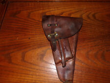 Swedish brown leather Lahti holster Army 9mm m/40 m/1940 used dirty tre kronor picture