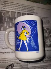 Vintage Morton Salt Girl 1968 Logo Coffee Mug When It Rains It Pours Cup picture