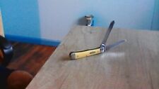 Case XX 3254 2 Blade Trapper Yellow Synthetic Handle Pocket Knife picture