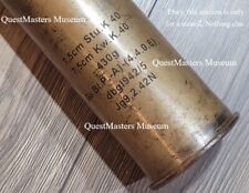 German WWII 75mm KwK 40 Sprenggranate 38 H1/C Shell Casing, Stencil 152 picture