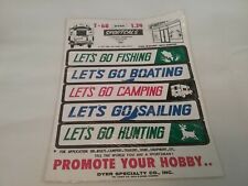 DYER SPORTCAL PROMOTE YOUR HOBBY BUMPER STICKERS NOS picture
