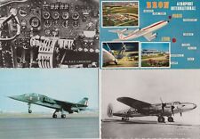 AIRCRAFT AVIATION AIRPORTS 100 Vintage Postcards Mostly 1940-1980 (L2641) picture