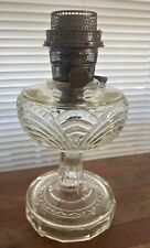 Vintage Aladdin Washington Drape Clear Glass Oil Lamp Nu-Type Model B Made USA picture