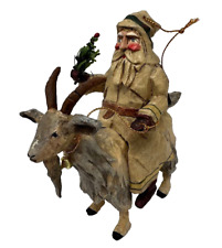House of Hatten Santa Riding A Goat Christmas Ornament  1996 picture