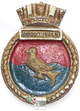 Genuine Royal canadian navy ship medallion cast aluminum crest Sussexvale HMCS picture