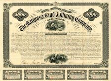 Mariposa Land and Mining Co. of California - $1,000 - Bond - Mining Bonds picture