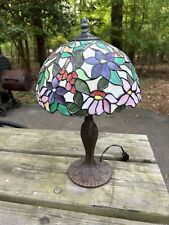 tiffany style stained glass table lamp picture