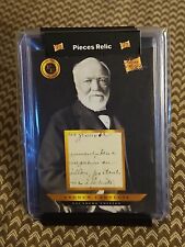 2023  Pieces of Past Founders Edition Handwritten Relic Andrew Carnegie #43 picture