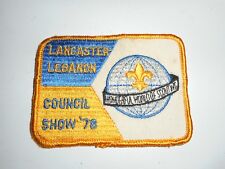 Vintage 70s Boy Scouts BSA Lancaster Lebanon Council Show 1978 Patch 4