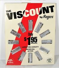 Vtg NOS Viscount Lighter by Rogers 12 Lighters Circular Counter Display Board picture