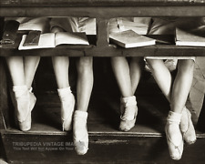 Vintage 1934 Ballet Photograph - Four Girls at Dance School - Ballerina Studio picture